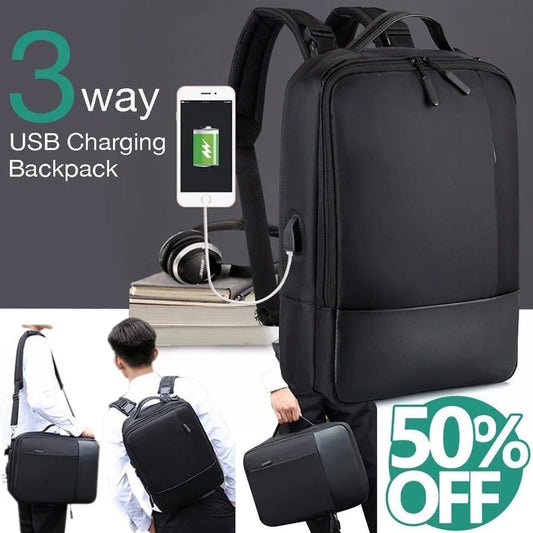(Summer Hot Sale- Save 48% OFF)Premium Anti-theft Laptop Backpack with USB Port