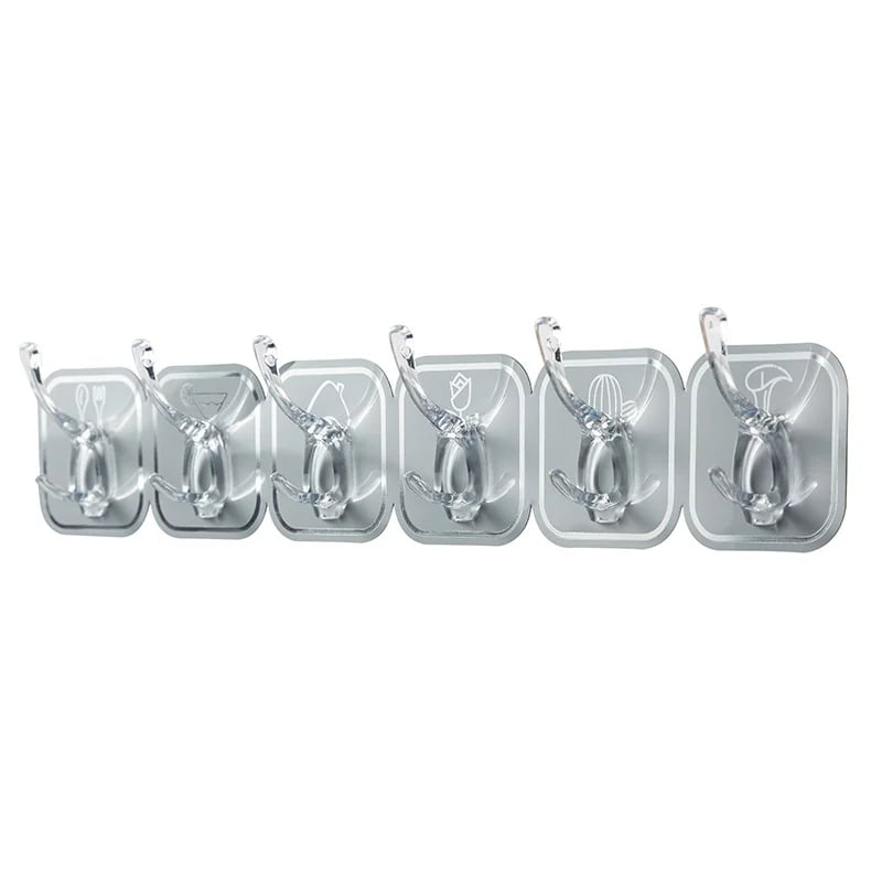 š„SUMMER HOT SALE 49% OFFš„MULTIFUNCTIONAL TRANSPARENT 6 HOOKS