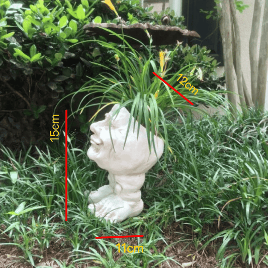 Mugglys Face Statue Planter
