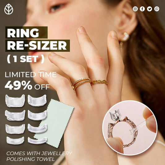 🎉BUY MORE SAVE MORE🎁8Pcs Silicone Invisible Ring Size Adjuster