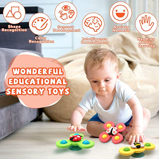 🎉2023 NEW YEAR Hot Sale-Suction Cup Spinner Toys(3 piece set)Buy 2 Free Shipping