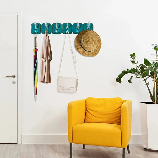 š„SUMMER HOT SALE 49% OFFš„MULTIFUNCTIONAL TRANSPARENT 6 HOOKS