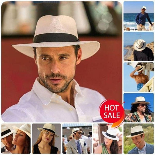 🌿Final Sale 45% OFF - Handmade Classic Panama Hat ( 22.4"-24.4" )