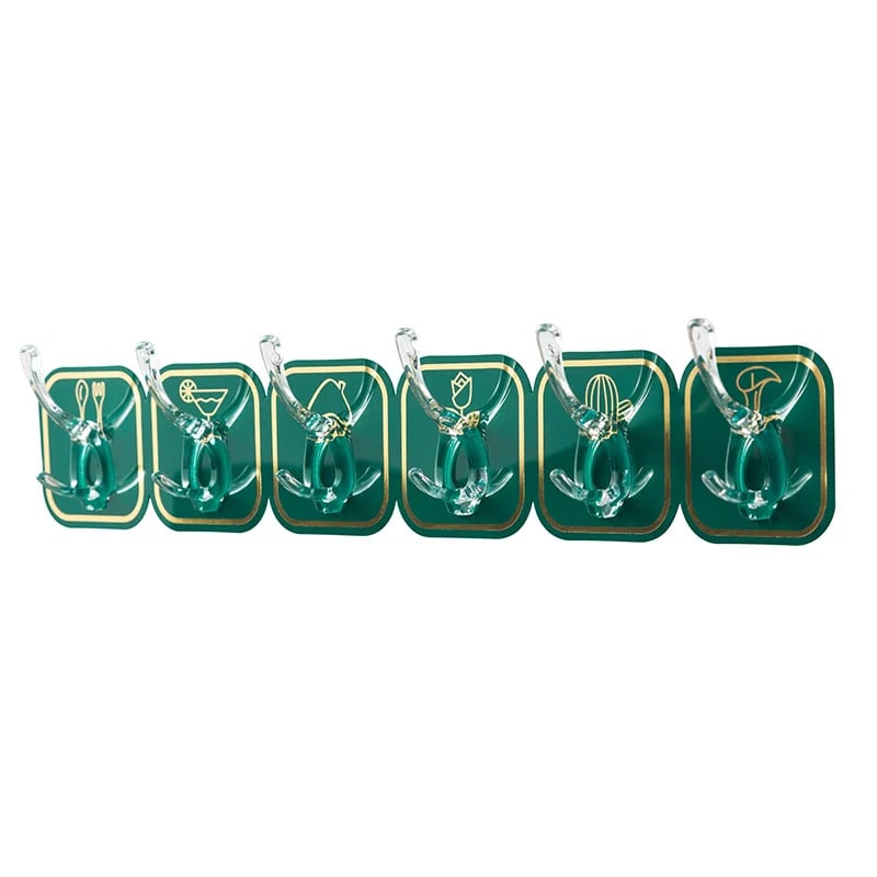 🔥SUMMER HOT SALE 49% OFF🔥MULTIFUNCTIONAL TRANSPARENT 6 HOOKS