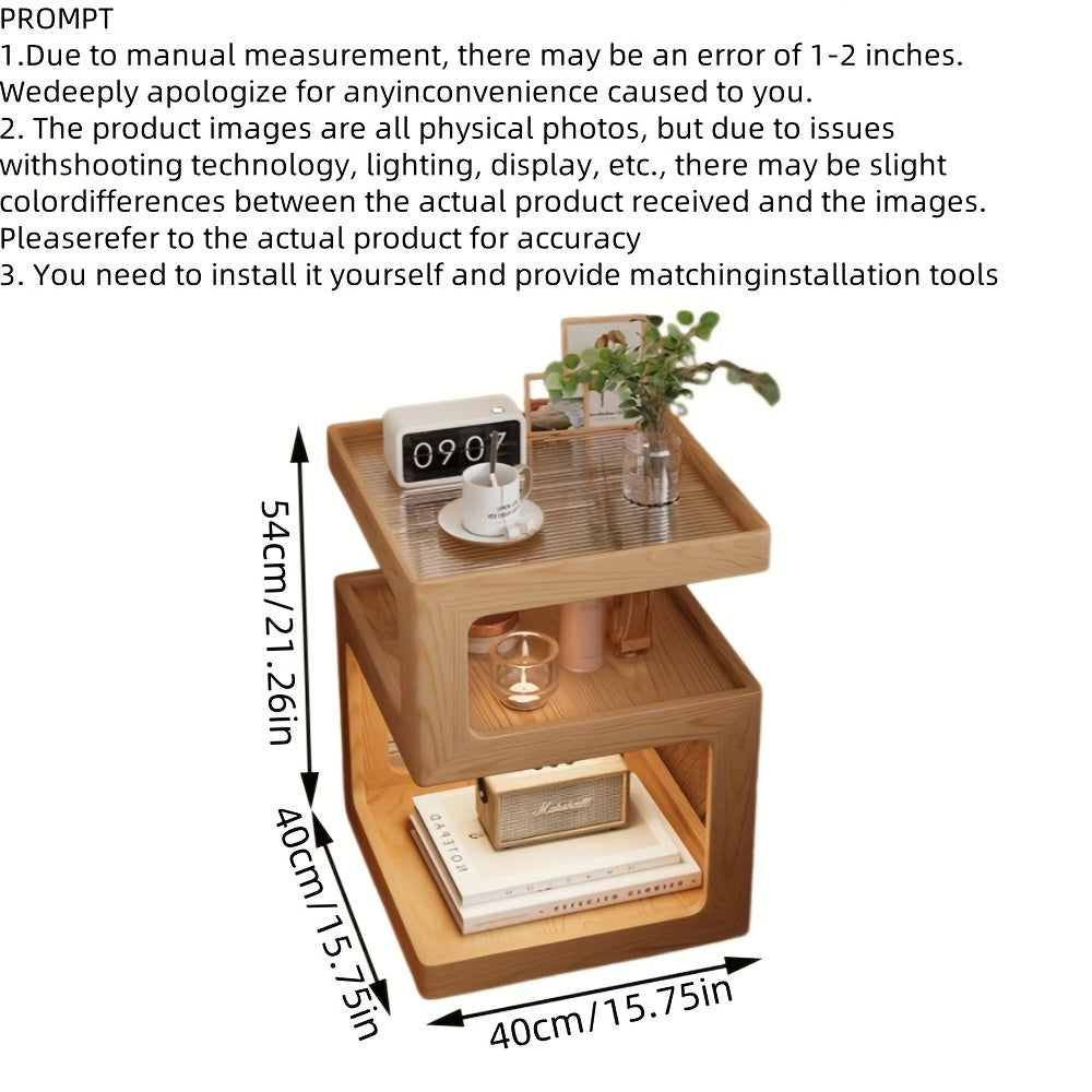 1pc, Light Luxury High-end Feeling Bedside Cabinet, Modern And Simple Bedside Table