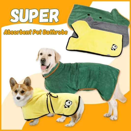 🎄Super absorbent pet bathrobe