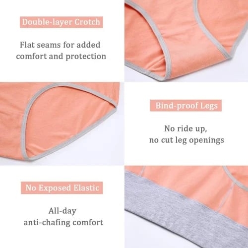 🔥Buy 5 Get 5 Free & Free Shipping🔥 Cotton Breathable Moisture-absorbing Antibacterial Underwear