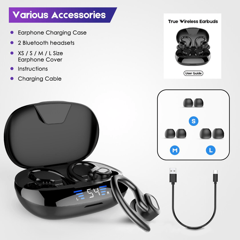 The most advanced over-ear outdoor sports Earbuds & Fully Waterproof In-Ear Buds