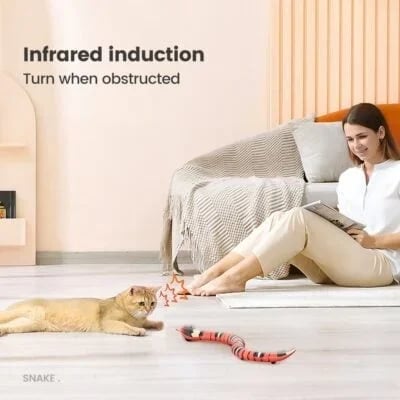 (😸Mother's Day Hot Sale 48% OFF)Cat Toys Automatic Electronic Snake😻Buy 2 Free Shipping