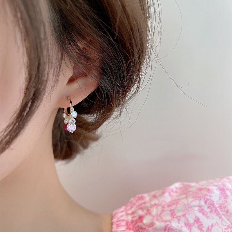 💎Shiny Colorful Dangle Pomegranate  Earrings