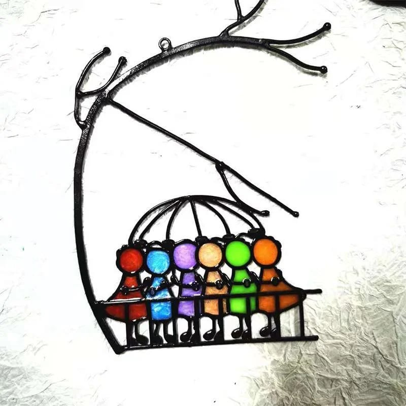 Idearock™Suncatcher Stained Glass Art Window Hangings
