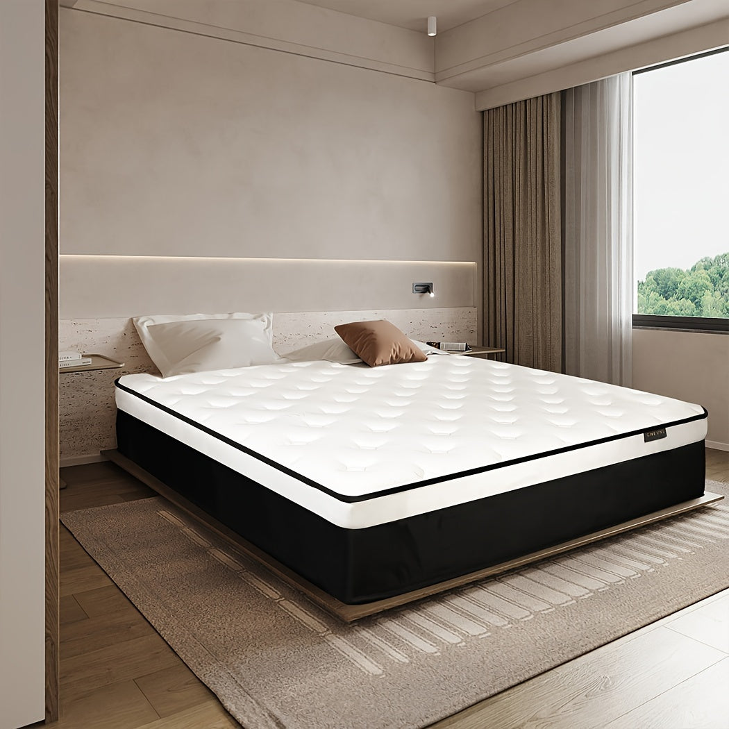 12 Inch Twin\u002FFull\u002FQueen\u002FKing Mattress in a Box - Memory Foam & Pocket Spring Hybrid Bed with Fire-Resistant Cover, Medium Firm, Easy Setup, No Box Spring\u002FFoundation Needed, Modern Bed for s & Rooms, Durable Nylon Base