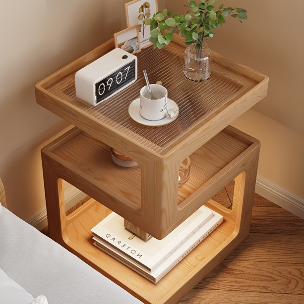 1pc, Light Luxury High-end Feeling Bedside Cabinet, Modern And Simple Bedside Table