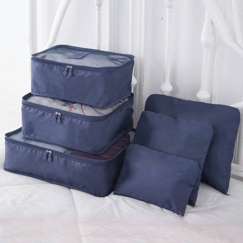 6 pieces portable luggage packing cubes🧳