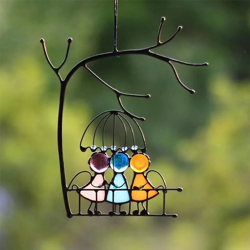 Idearock™Suncatcher Stained Glass Art Window Hangings