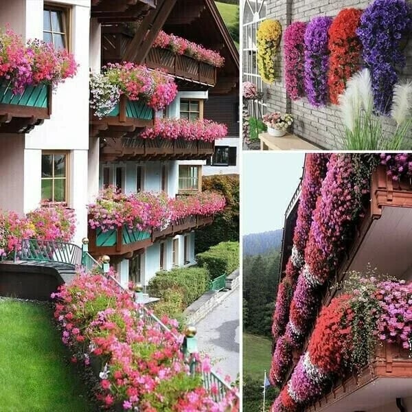 🔥🏡Vivid Artificial Hanging Orchid Bunch