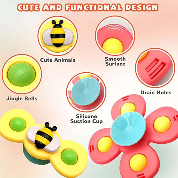 🎉2023 NEW YEAR Hot Sale-Suction Cup Spinner Toys（3 piece set）Buy 2 Free Shipping