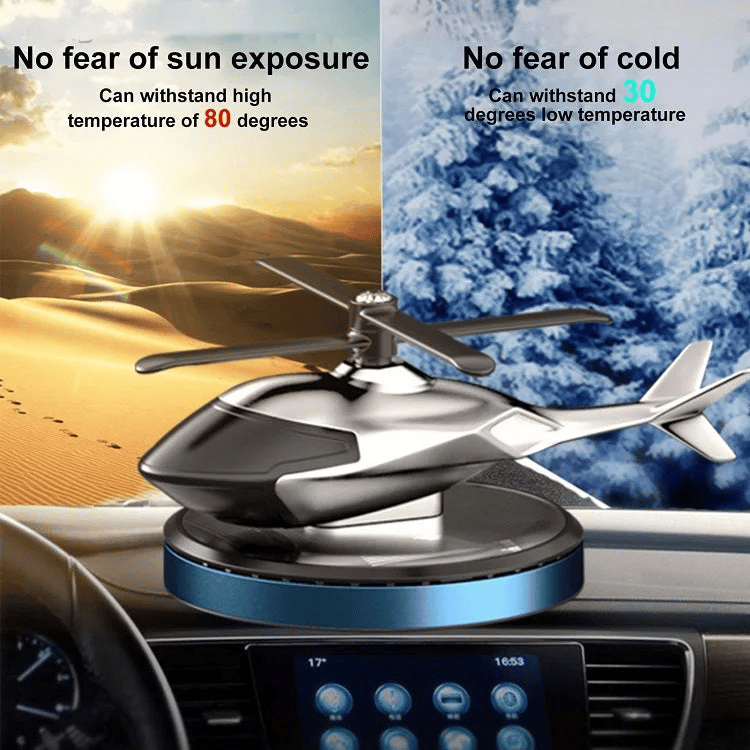 🔥🔥GROSSE ANGEBOTE -50 % RABATT -🎁Metall-Solarhubschrauber-Lufterfrischer v2.0