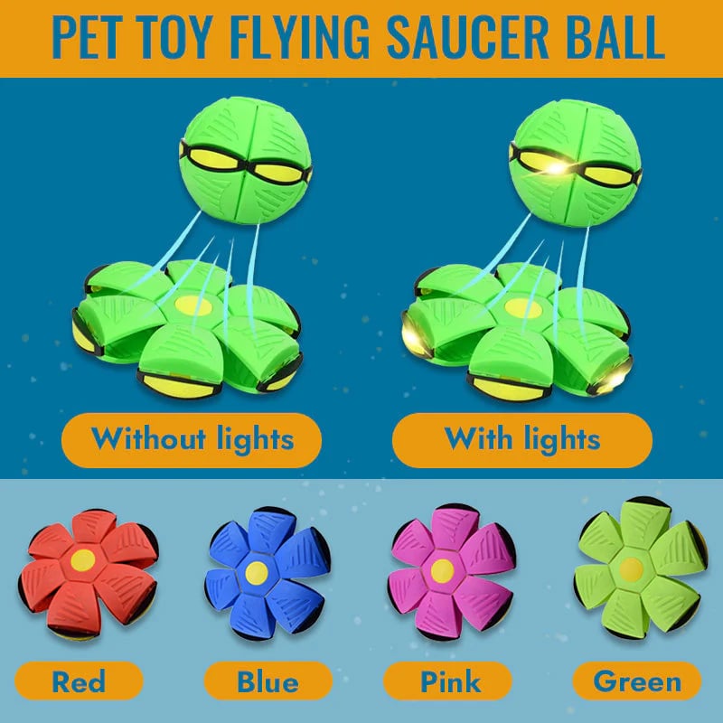 2024 Hot Sale⚽Pet Toy Flying Saucer Ball(49% OFF & BUY 2 FREE SHIPPING🔥)