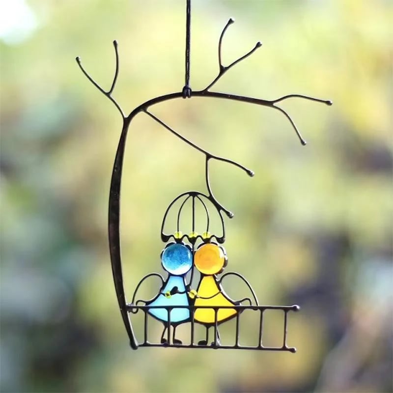 Idearock™Suncatcher Stained Glass Art Window Hangings