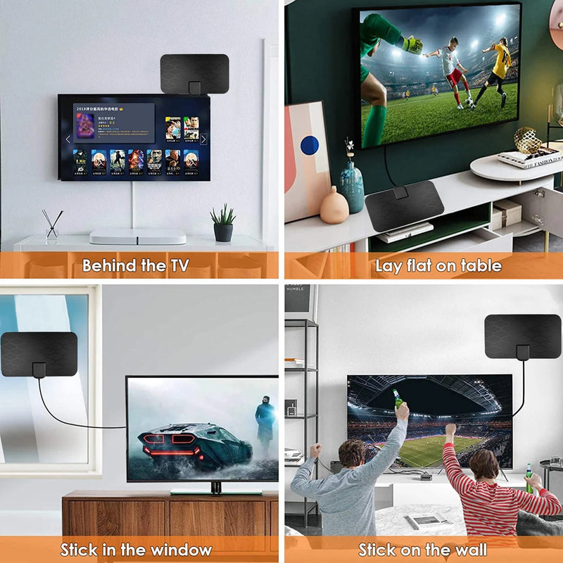 HDTV cable antenna 4K (5G chip, 🌎 can be used worldwide)