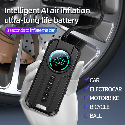 New Year Big Sale🔥 Portable Car Tire Inflator - 12V High Power