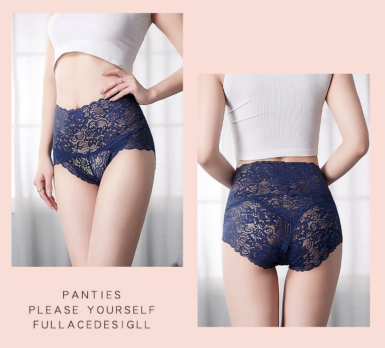 🌸💖Buy 4 Get 8 Free 💕High-waisted  Sexy Lace Panties