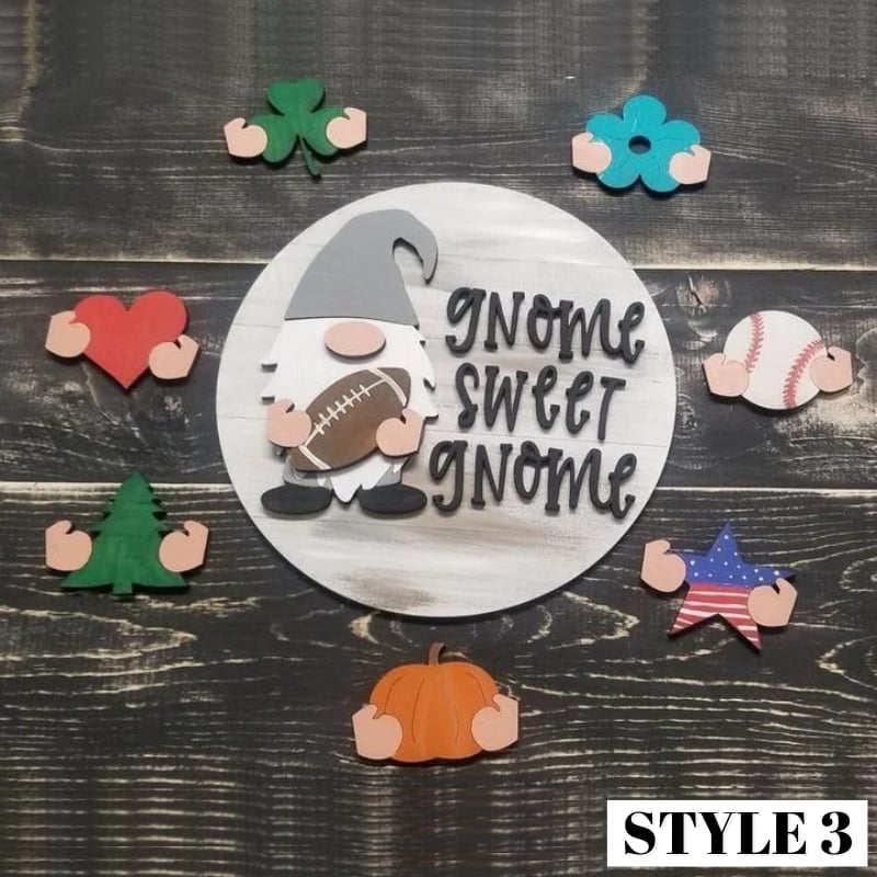 🎉 Last Day Promotion-47% OFF 🎉-Cute 3D Seasonal Interchangeable Gnome Door Hanger