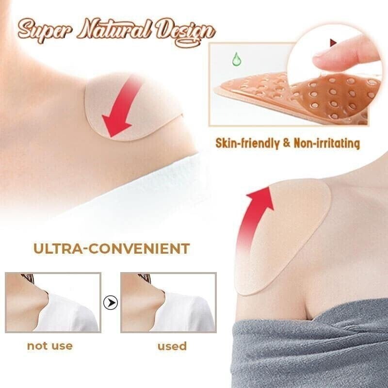 🔥🔥（BUY 3 FREE SHIPPING) Naturally Silicone -Transparent Anti-slip Shoulder Pads+Free 🎁 BIRD'S NEST HAIRPIN