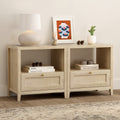 Farmhouse Nightstand with Drawer Modern 24\