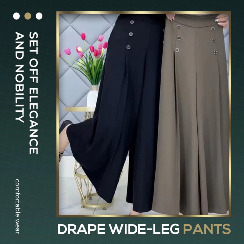 🔥49% OFF🔥[Comfy and Cool] Stylish Pleated Wide-leg Pants