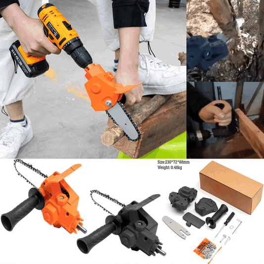 🔥Last Day 49% OFF🔥-ELECTRIC DRILL MODIFIED TO ELECTRIC CHAINSAW DRILL ATTACHMENT