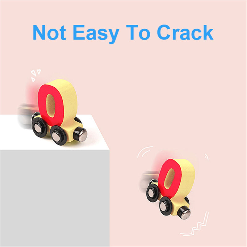 🔥Last Day Promotion 40% OFF - Numbers And Letters Magnetic Train Puzzle Wooden Toy Car