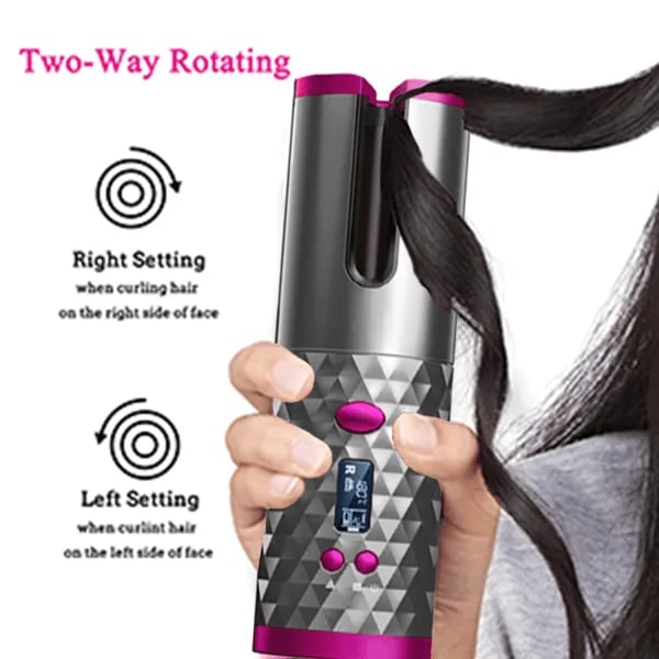 🔥PROMOTION 48% OFF🔥AUTO ROTATING CERAMIC HAIR CURLER