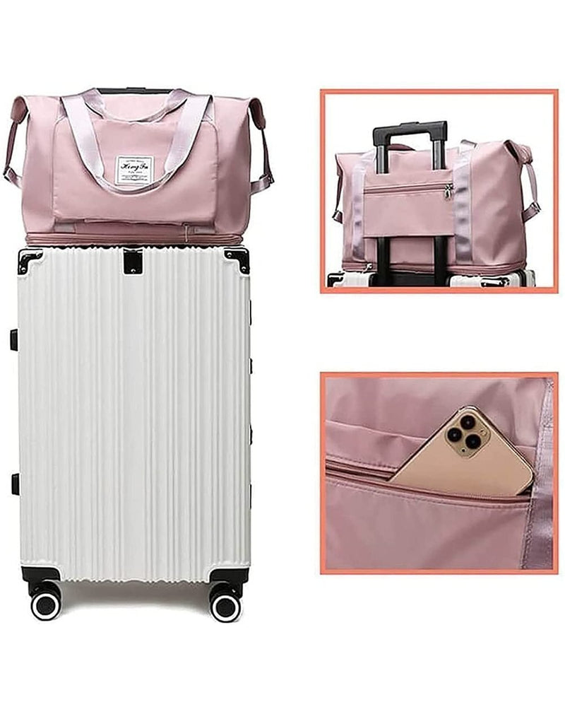 (🥰Hot Sale NOW - SAVE 48% OFF) Collapsible Waterproof Large Capacity Travel Handbag (BUY 3 FREE SHIPPING)