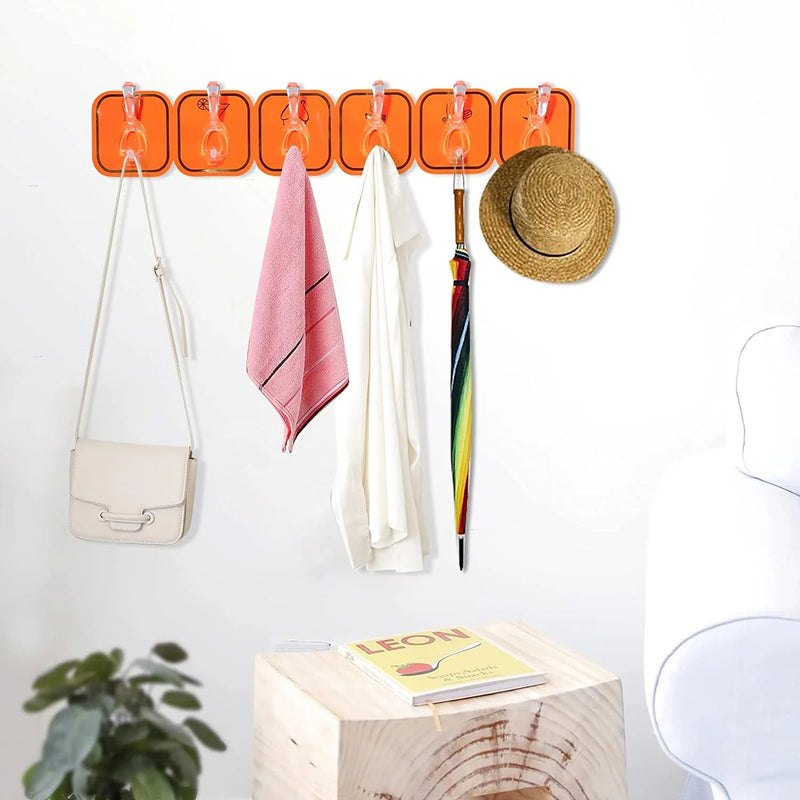🔥SUMMER HOT SALE 49% OFF🔥MULTIFUNCTIONAL TRANSPARENT 6 HOOKS