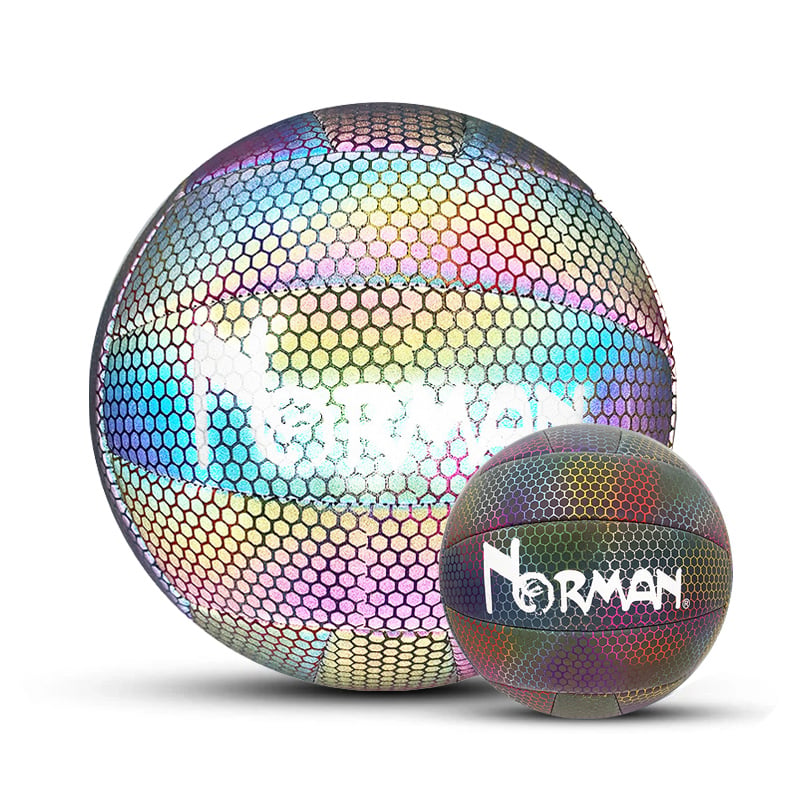 Holographic Reflective Glowing Basketball🏀\/Soccer⚽\/Football (Rubgy)🏈\/Volleyball🏐\/Baseball⚾