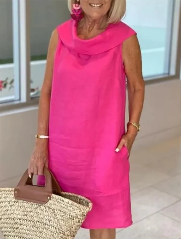 SUMMER RUFFLE COLLAR DRESS