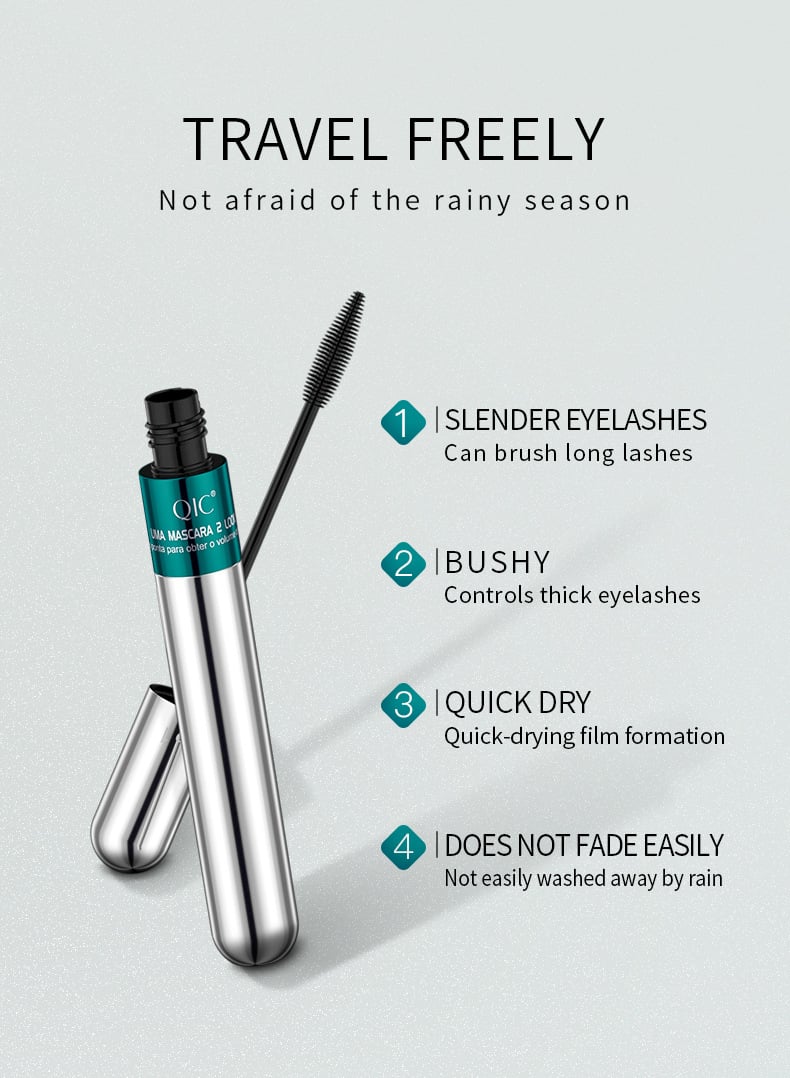 2 in 1 Curl Long Lasting Waterproof Mascara