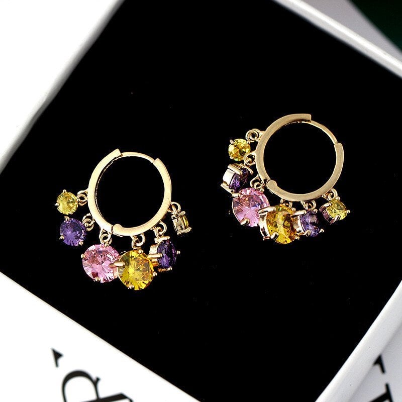 💎Shiny Colorful Dangle Pomegranate  Earrings