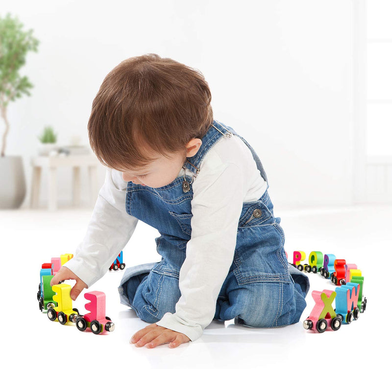 🔥 Preschool Education Wooden Train Toy