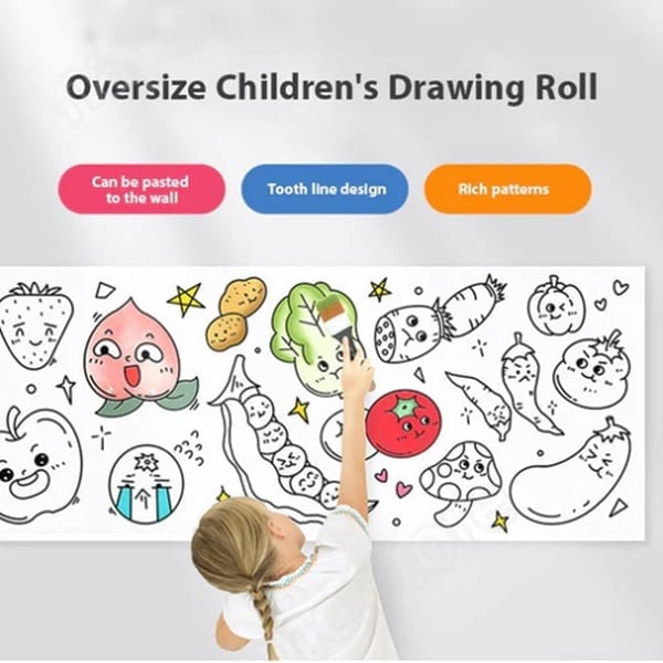 (🔥Last Day Promotion 48% OFF)🔥🔥 Children's Drawing Roll - BUY 3 GET 10%OFF & FREE SHIPPING NOW!
