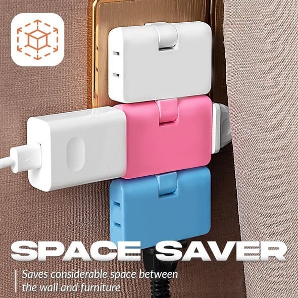 🔥Summer hot sale - 49% OFF)180 Degrees Rotatable Socket Converter, BUY 3 GET 1 FREE