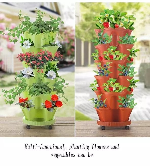 🌼Plant Festival Special - Stand Stacking Planters Strawberry Planting Pots