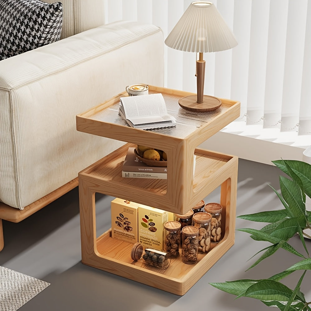 1pc, Light Luxury High-end Feeling Bedside Cabinet, Modern And Simple Bedside Table