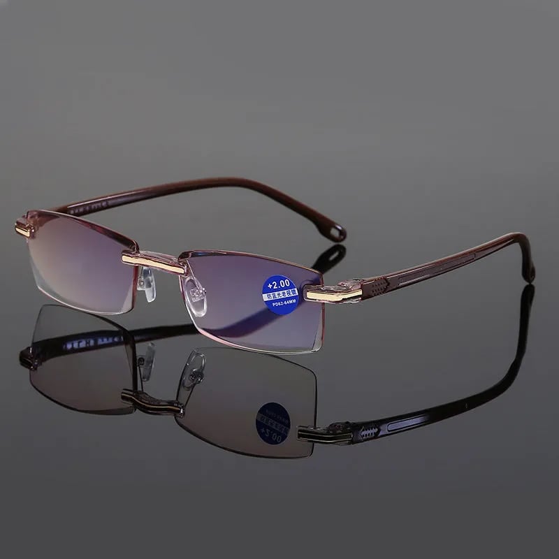 💥LAST DAY SALE 49% OFF💥Sapphire High Hardness Anti-blue Progressive Far And Near Dual-Use Reading Glasses