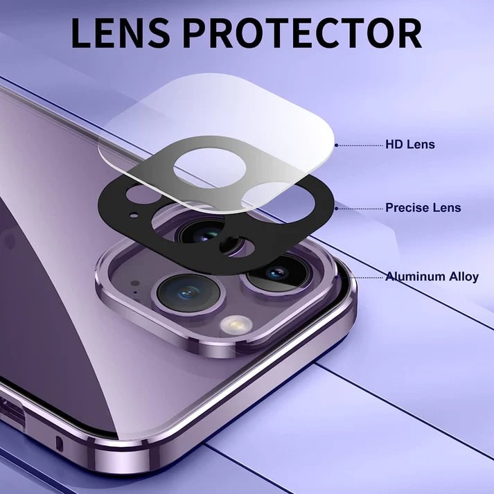 Magnetic Tempered Glass Double-sided Phone Case For iPhone