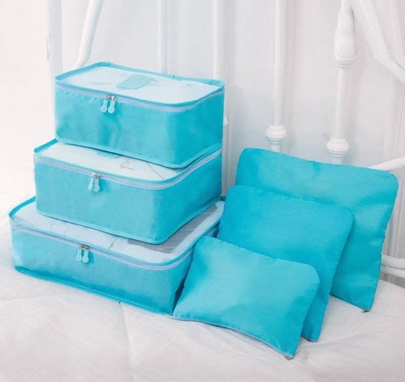 6 pieces portable luggage packing cubes🧳