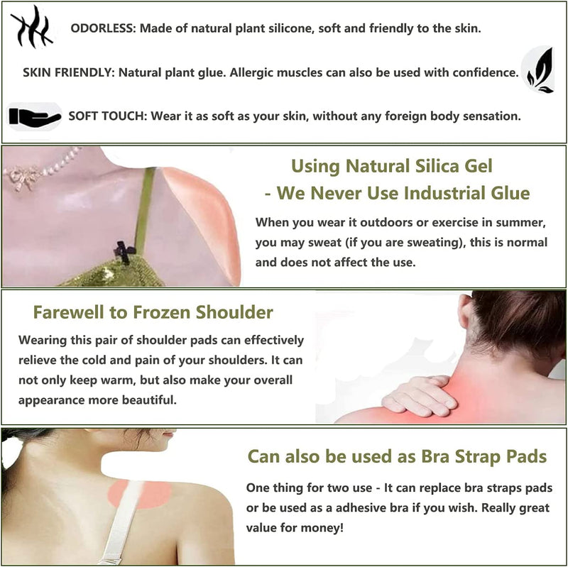 🔥🔥（BUY 3 FREE SHIPPING) Naturally Silicone -Transparent Anti-slip Shoulder Pads+Free 🎁 BIRD'S NEST HAIRPIN