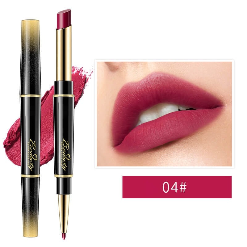 🔥 BIG SALE - HALF PRICE🔥🔥Double ended lipstick Automatic Lip Liner Matte Waterproof Non-fading Non-stick Lipstick